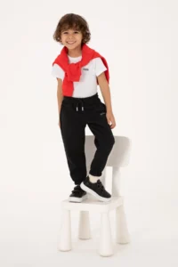 US Polo Assn. Boys' Black Sweatpants - Image 3
