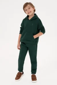 US Polo Assn. Boys' Dark Green Sweatpants - Image 2
