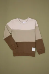 US Polo Assn. Boys' Khaki Basic Crew Neck Sweatshirt