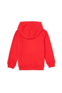 US Polo Assn. Boys' Red Basic Hooded Sweatshirt - Image 4