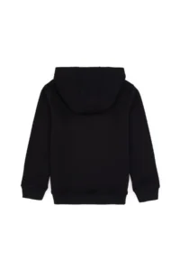 US Polo Assn. Boys' Black Hooded Basic Sweatshirt - Image 2