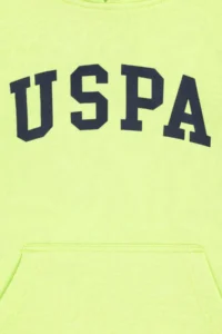 US Polo Assn. Boys' Green Hooded Basic Sweatshirt - Image 3
