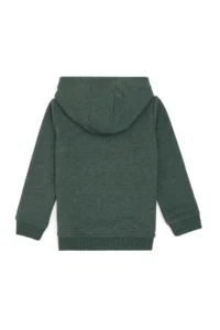 US Polo Assn. Boys' Dark Green Hooded Basic Sweatshirt - Image 3