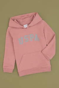 US Polo Assn. Boys' Orchid Basic Hooded Sweatshirt