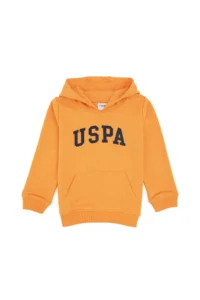 US Polo Assn. Boys' Mango Hooded Basic Sweatshirt - Image 3