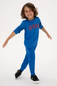 US Polo Assn. Boys' Saks Blue Sweatpants - Image 2