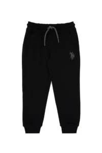 US Polo Assn. Boys' Black Sweatpants - Image 2