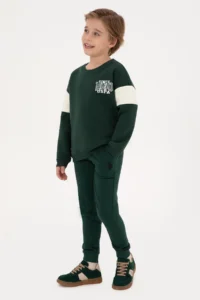 US Polo Assn. Boys' Dark Green Sweatpants - Image 2