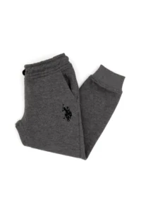 US Polo Assn. Boys' Anthracite Melanj Sweatpants - Image 3