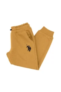 US Polo Assn. Boys' Mustard Sweatpants - Image 3