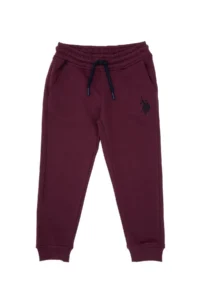 US Polo Assn. Boys' Burgundy Sweatpants - Image 2