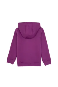 US Polo Assn. Girls' Violet Sequin Embroidered Fleece Hooded Basic Sweatshirt - Image 4