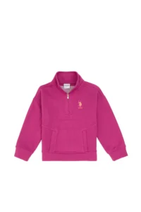 US Polo Assn. Girls' Pink Sweatshirt