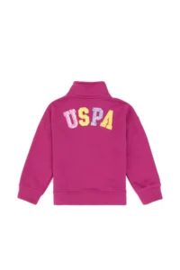 US Polo Assn. Girls' Pink Sweatshirt - Image 2