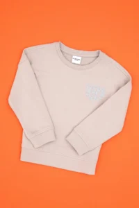 US Polo Assn. Girls' Stone Glitter Print Detailed Crew Neck Basic Sweatshirt - Image 3