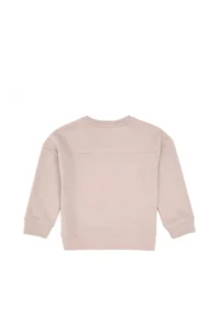 US Polo Assn. Girls' Stone Glitter Print Detailed Crew Neck Basic Sweatshirt - Image 5