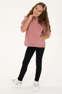 US Polo Assn. Girls' Orchid Hooded Fleece Basic Sweatshirt - Image 4