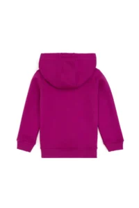 US Polo Assn. Girls' Fuchsia Hooded Fleece Basic Sweatshirt - Image 4
