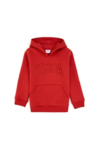 US Polo Assn. Girls' Brick Rejection Hooded Fleece Basic Sweatshirt - Image 3