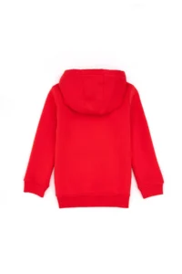 US Polo Assn. Girls' Red Hooded Fleece Basic Sweatshirt - Image 4