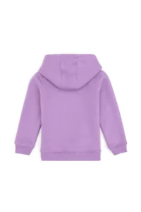 US Polo Assn. Girls' Lilac Basic Hooded Fleece Basic Sweatshirt - Image 4