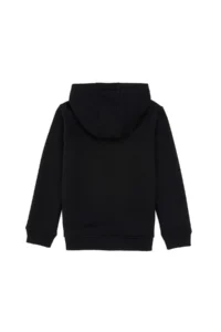 US Polo Assn. Girls' Black Hooded Fleece Basic Sweatshirt - Image 4