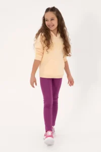 US Polo Assn. Girls' Kavun Hooded Fleece Basic Sweatshirt - Image 2