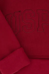 US Polo Assn. Girls' Koyu Raspberry Hooded Fleece Basic Sweatshirt - Image 6