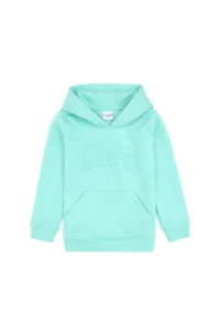 US Polo Assn. Girls' Mint Hooded Fleece Basic Sweatshirt - Image 3