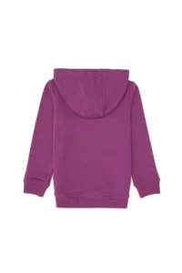 US Polo Assn. Girls' Violet Sequin Embroidered Hooded Basic Sweatshirt - Image 4