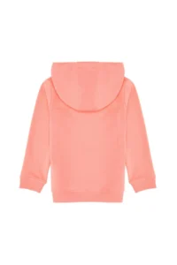 US Polo Assn. Girls' Neon Pink Sequin Embroidered Hooded Basic Sweatshirt - Image 4