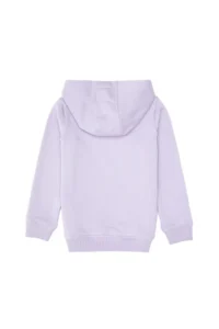 US Polo Assn. Girls' Lilac Sequin Embroidered Hooded Basic Sweatshirt - Image 5