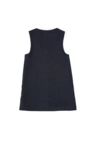 US Polo Assn. Girls' Navy Blue Weaving Dress - Image 4