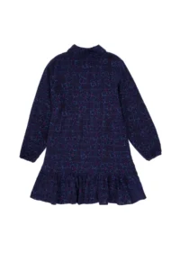 US Polo Assn. Girls' Navy Blue Weaving Dress - Image 4