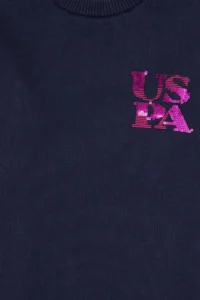 US Polo Assn. Girls' Crew Neck Navy Blue Sweater - Image 3
