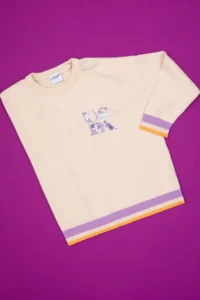 US Polo Assn. Girls' Crew Neck Cream Sweater
