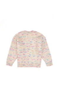US Polo Assn. Girls' Neon Pink Sequin Embroidered Crew Neck Sweater - Image 3
