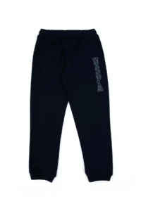 US Polo Assn. Girls' Navy Blue Sequin Embroidered Jogger Sweatpants - Image 2
