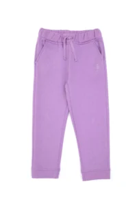 US Polo Assn. Girls' Lilac Fleece Jogger Sweatpants - Image 2