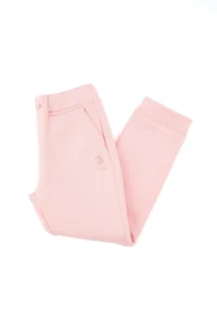 US Polo Assn. Girls' Toz Pink Fleece Jogger Sweatpants - Image 2