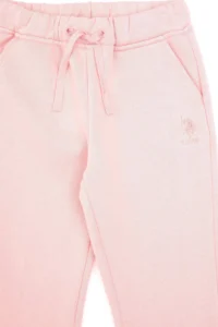 US Polo Assn. Girls' Toz Pink Fleece Jogger Sweatpants - Image 5