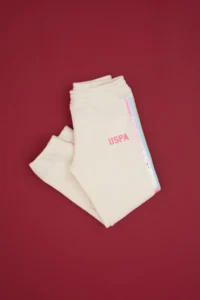 US Polo Assn. Girls' Cream Sweatpants