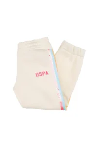 US Polo Assn. Girls' Cream Sweatpants - Image 2
