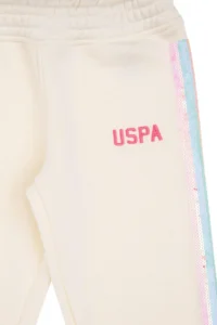 US Polo Assn. Girls' Cream Sweatpants - Image 5