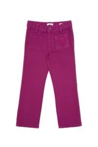 US Polo Assn. Girls' Violet Canvas Pants - Image 2