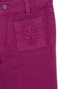 US Polo Assn. Girls' Violet Canvas Pants - Image 4