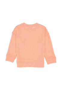 US Polo Assn. Girls' Neon Pink Crew Neck Sweatshirt - Image 2