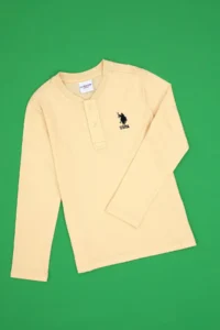 US Polo Assn. Boys' Ecru Crew Neck Sweatshirt