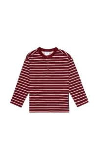 US Polo Assn. Boys' Burgundy Crew Neck single jersey Sweatshirt