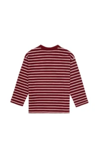 US Polo Assn. Boys' Burgundy Crew Neck single jersey Sweatshirt - Image 2